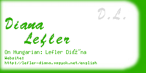 diana lefler business card